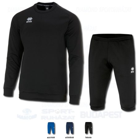 ERREA SPIRIT & PENCK SET belebújós edző melegítő felső + háromnegyedes nadrág SZETT - fekete [2XL]