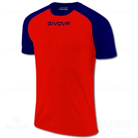 GIVOVA SHIRT CAPO futball mez - piros-tengerkék